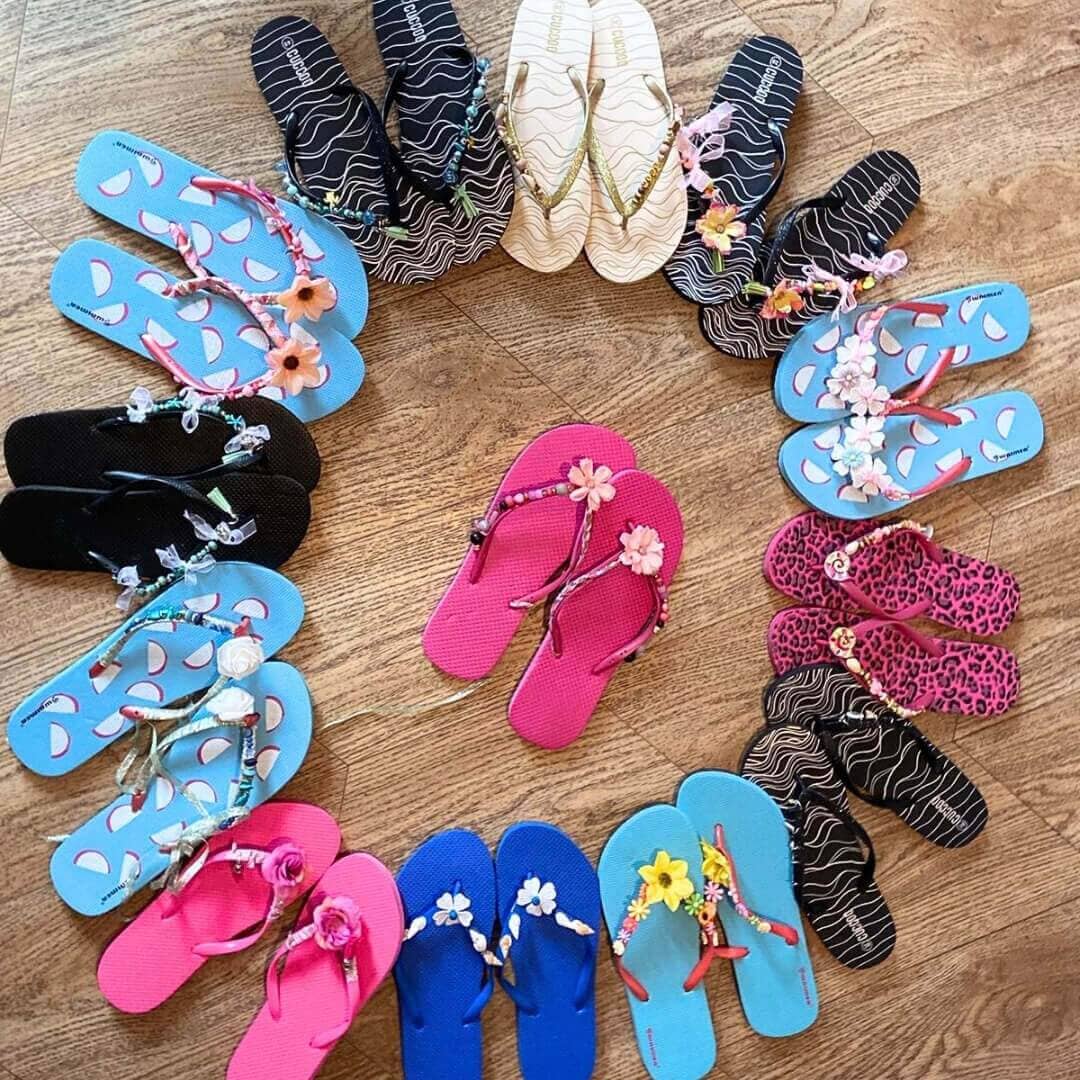 eindresultaat-van-het-slippers-pimpen cadeautip